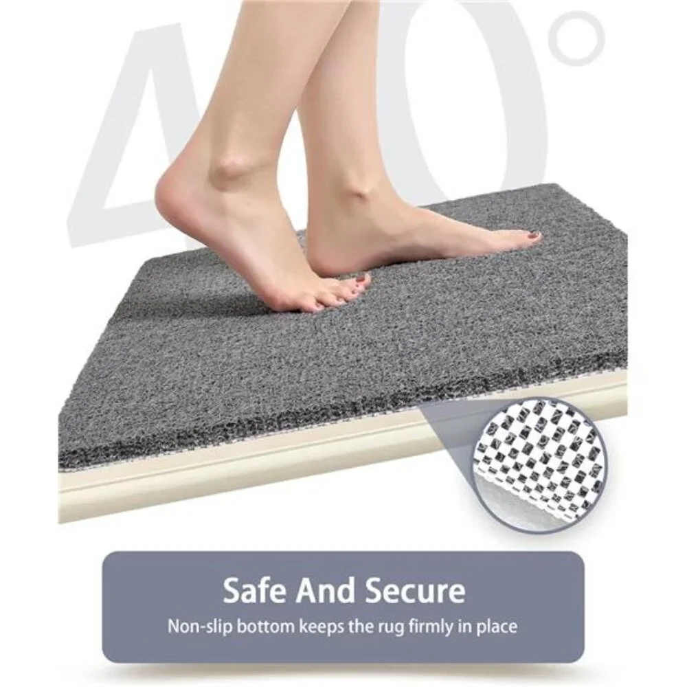 Non Slip Shower Mat 16x24 Bathroom Bathtub Anti Slip Loofah Foot Scrubber